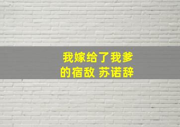 我嫁给了我爹的宿敌 苏诺辞